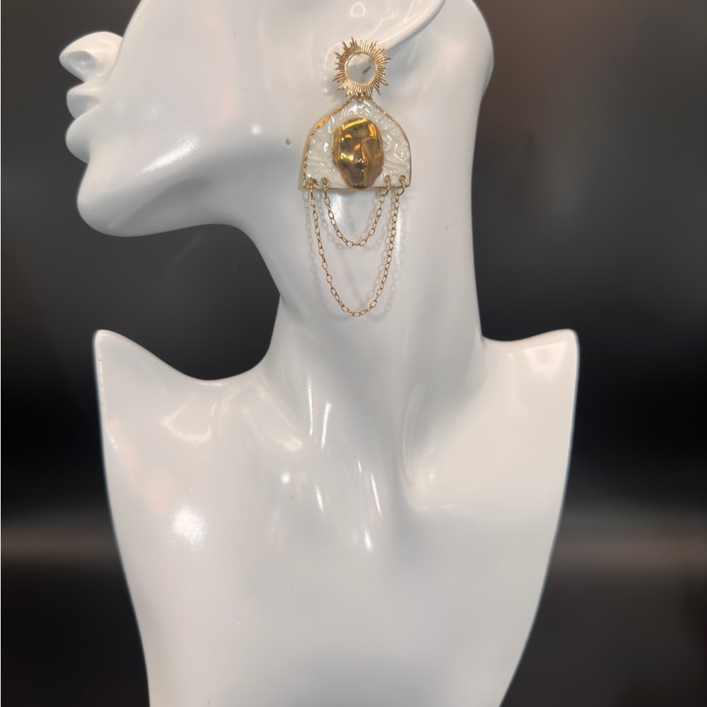 Handmade Luxury Ceramic Earrings – Unique, Lightweight, and Artistic Jewelry - Picture 8 of 11